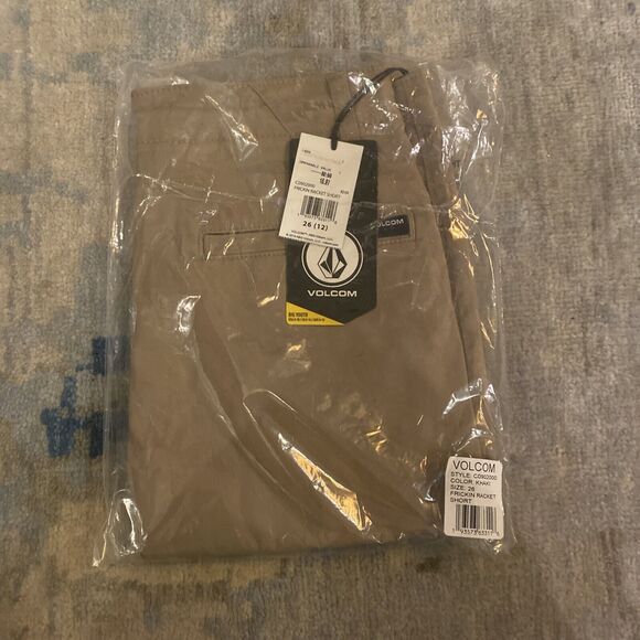 Volcom Big Boys Frickin Khaki Chino Shorts Sz 26 (12) Nordstrom School Uniform - Picture 3 of 5